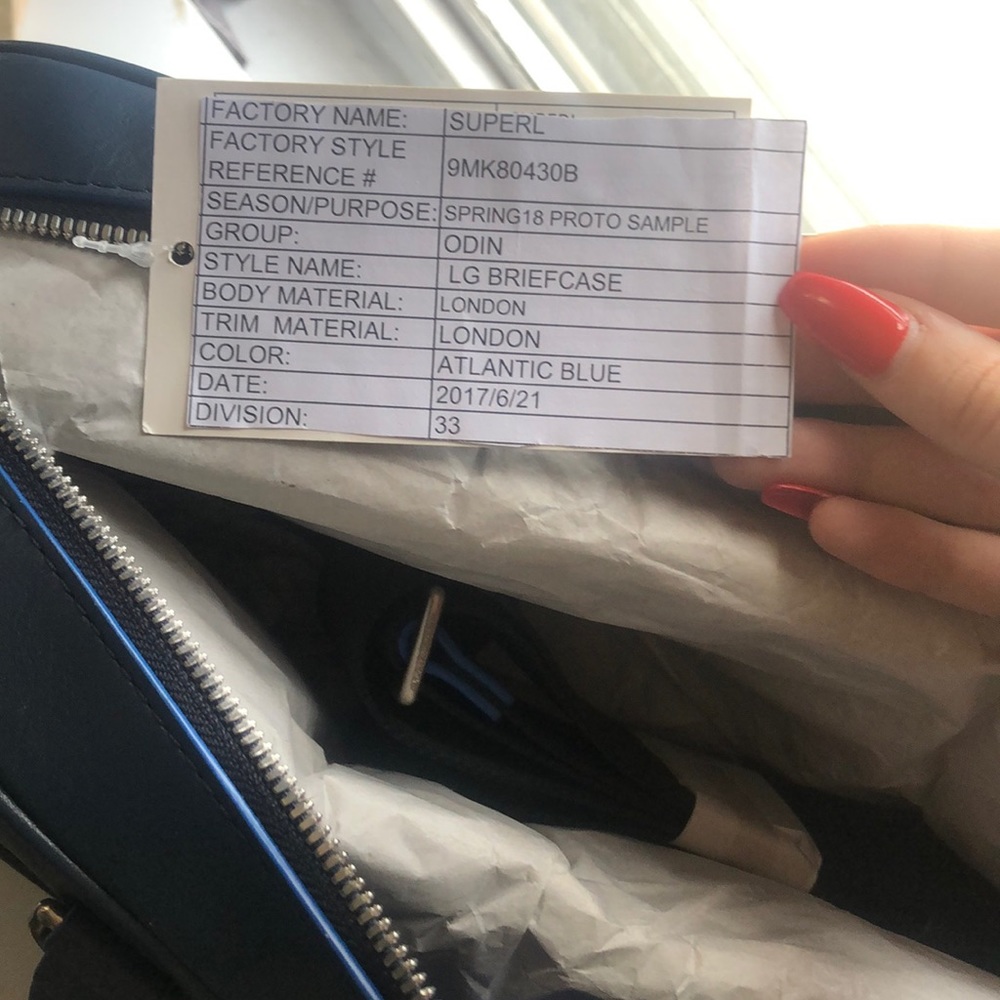 Michael Kors Atlantic blue briefcase/bag - Picture 3 of 5